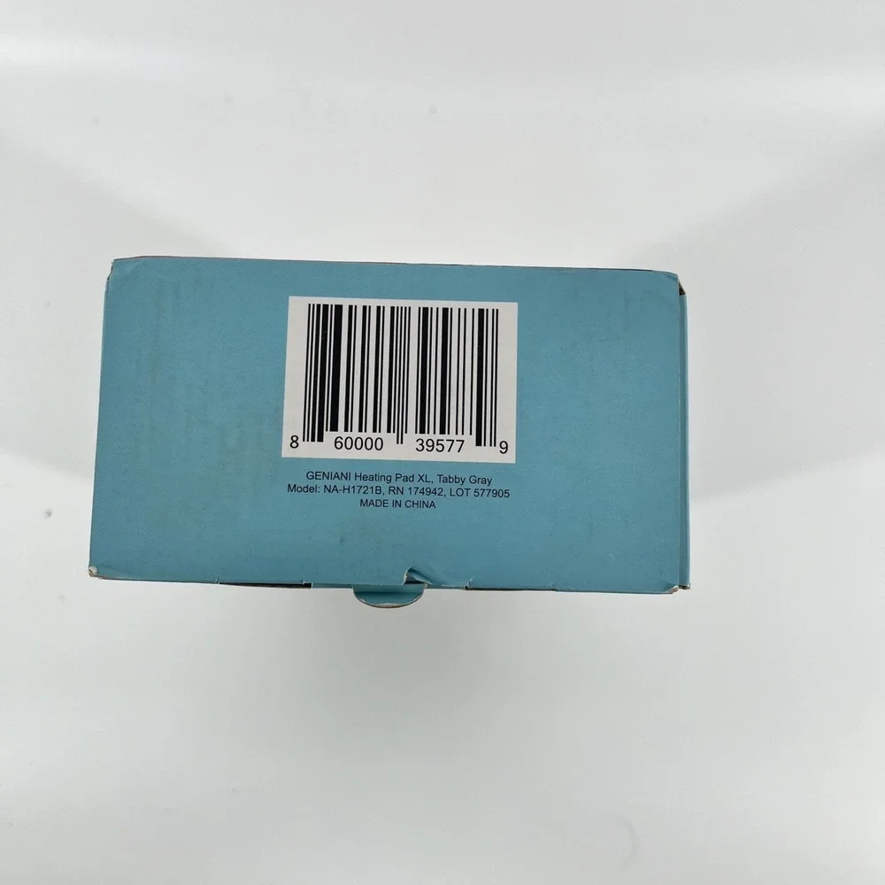 GENIANI XL Heating Pad Back Pain Cramps Auto Shut Off Washable‎ Tabby Gray